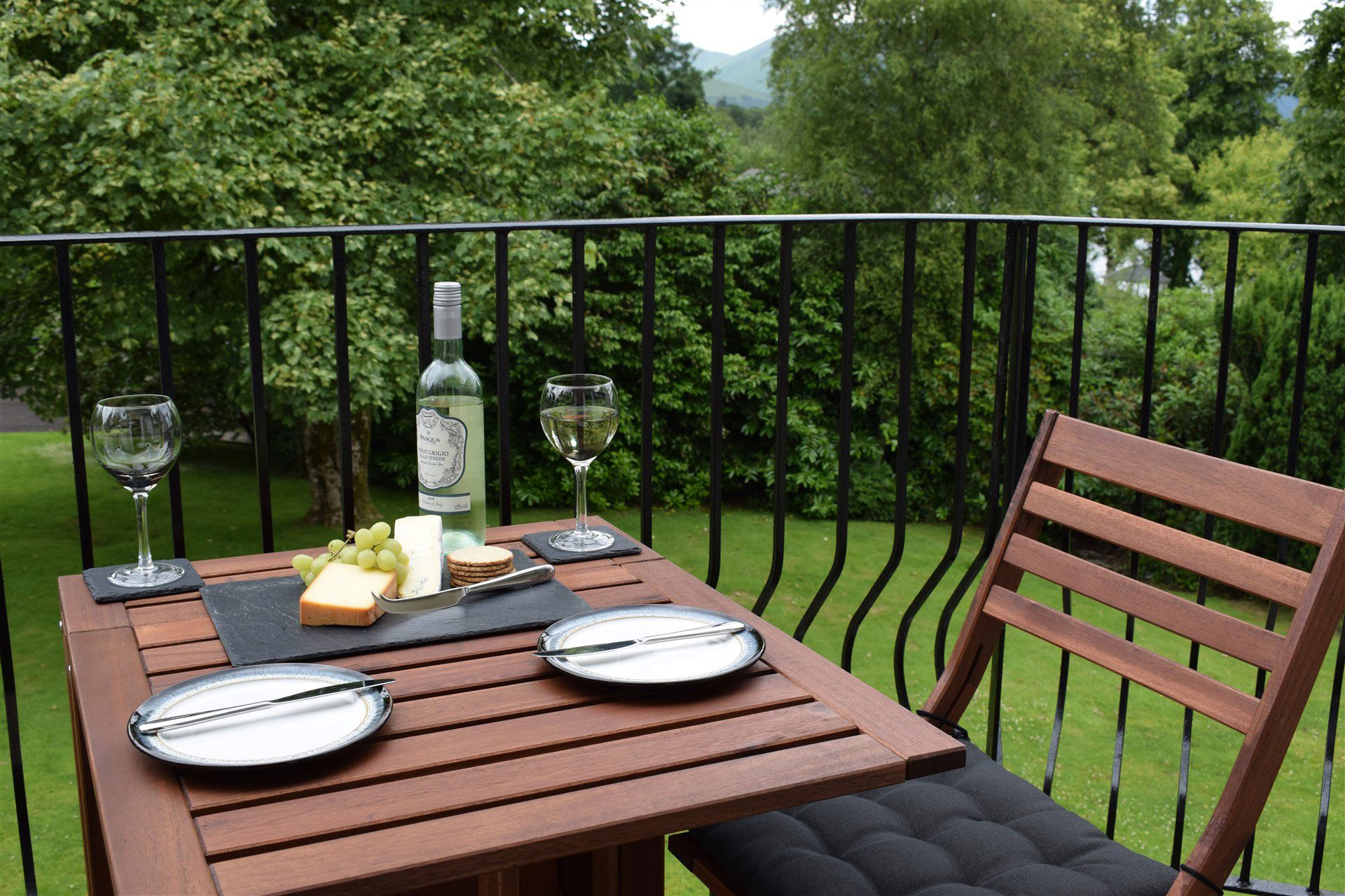Relax on your private balcony at Benoch Lomond Castle