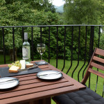 Relax on your private balcony at Benoch Lomond Castle