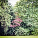 The lush and leafy grounds of Benoch Castle Apartment, Loch Lomond