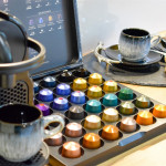 The luxury kitchen at Benoch Castle Apartment comes equipped with an Nespresso coffee maker